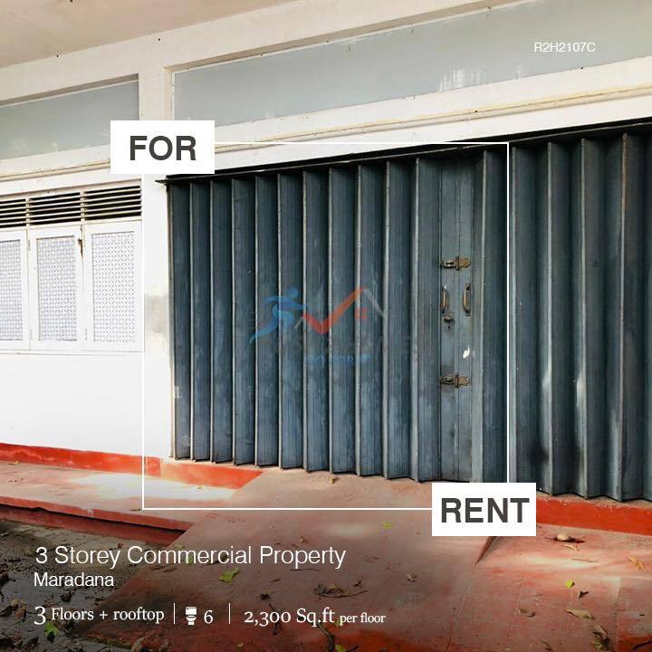 3-Storey Commercial Property is available for rent in Colombo 10!