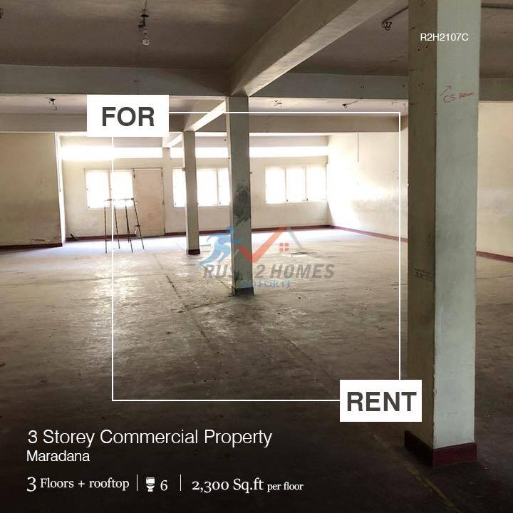 3-Storey Commercial Property is available for rent in Colombo 10!