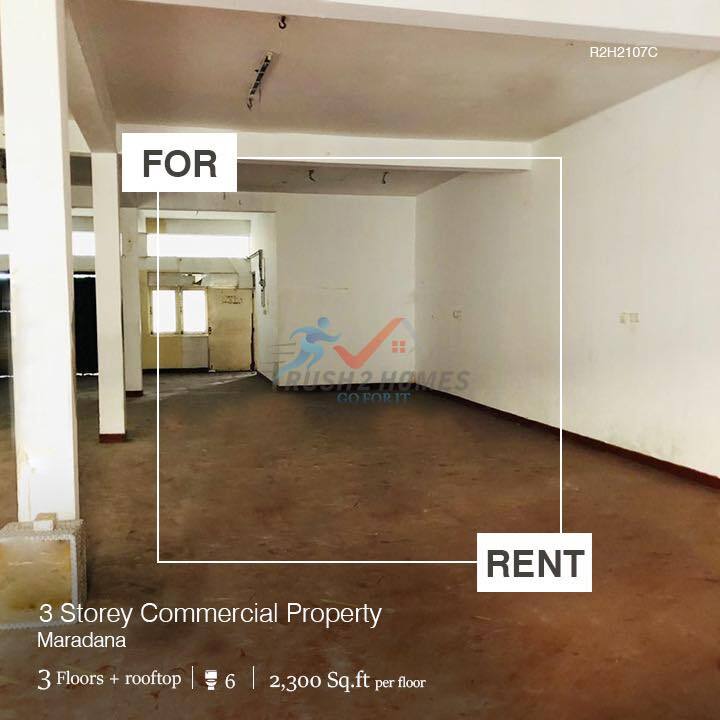 3-Storey Commercial Property is available for rent in Colombo 10!