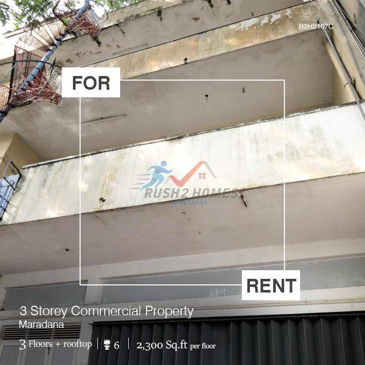 3-Storey Commercial Property is available for rent in Colombo 10!