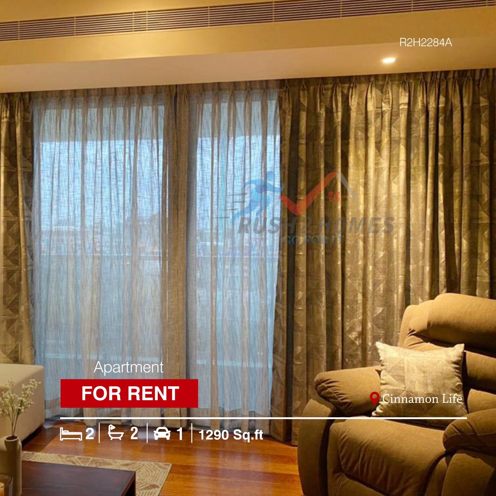 The Epicenter of Luxury and Convenience! Fully Furnished Luxury Apartment is up for Rent at Cinnamon Life.